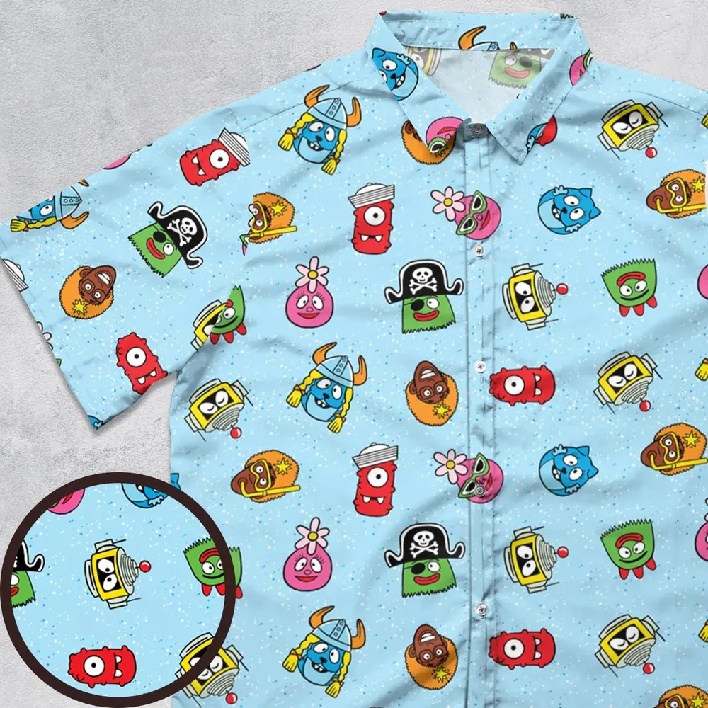 Yo Gabba Gabba Star Wars Mashup Button Down Shirt - 1