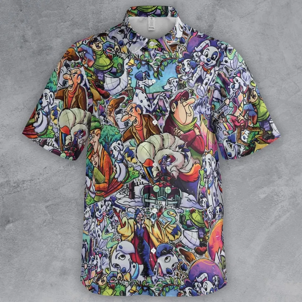 101 Dalmatians Main 90s Button Down Shirt - 2