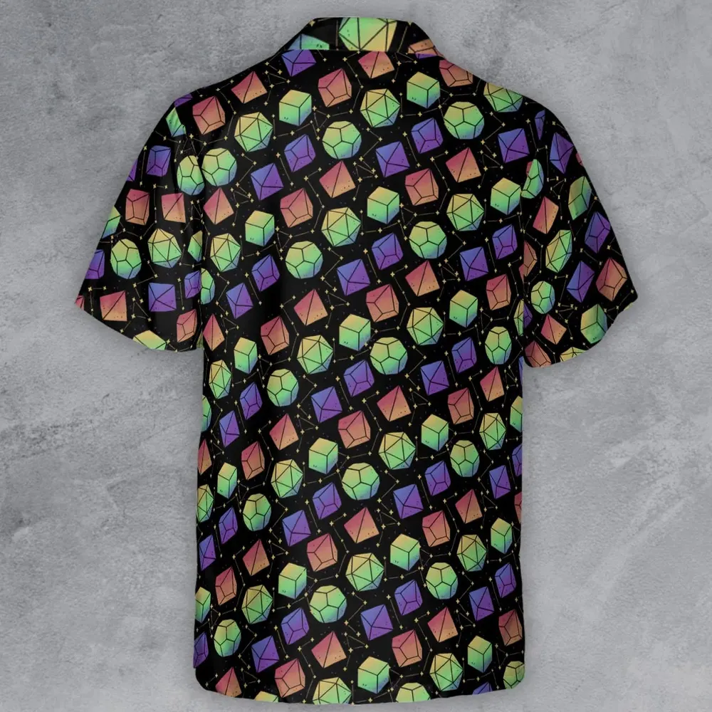 Rainbow Galaxy DnD Button Down Shirt - 3