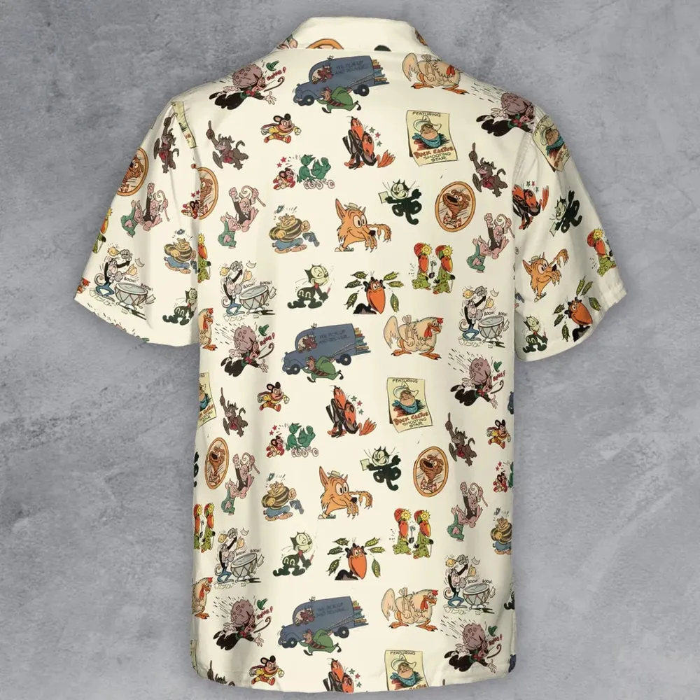 Nostalgia Terrytoons Characters Button Down Shirt - 3