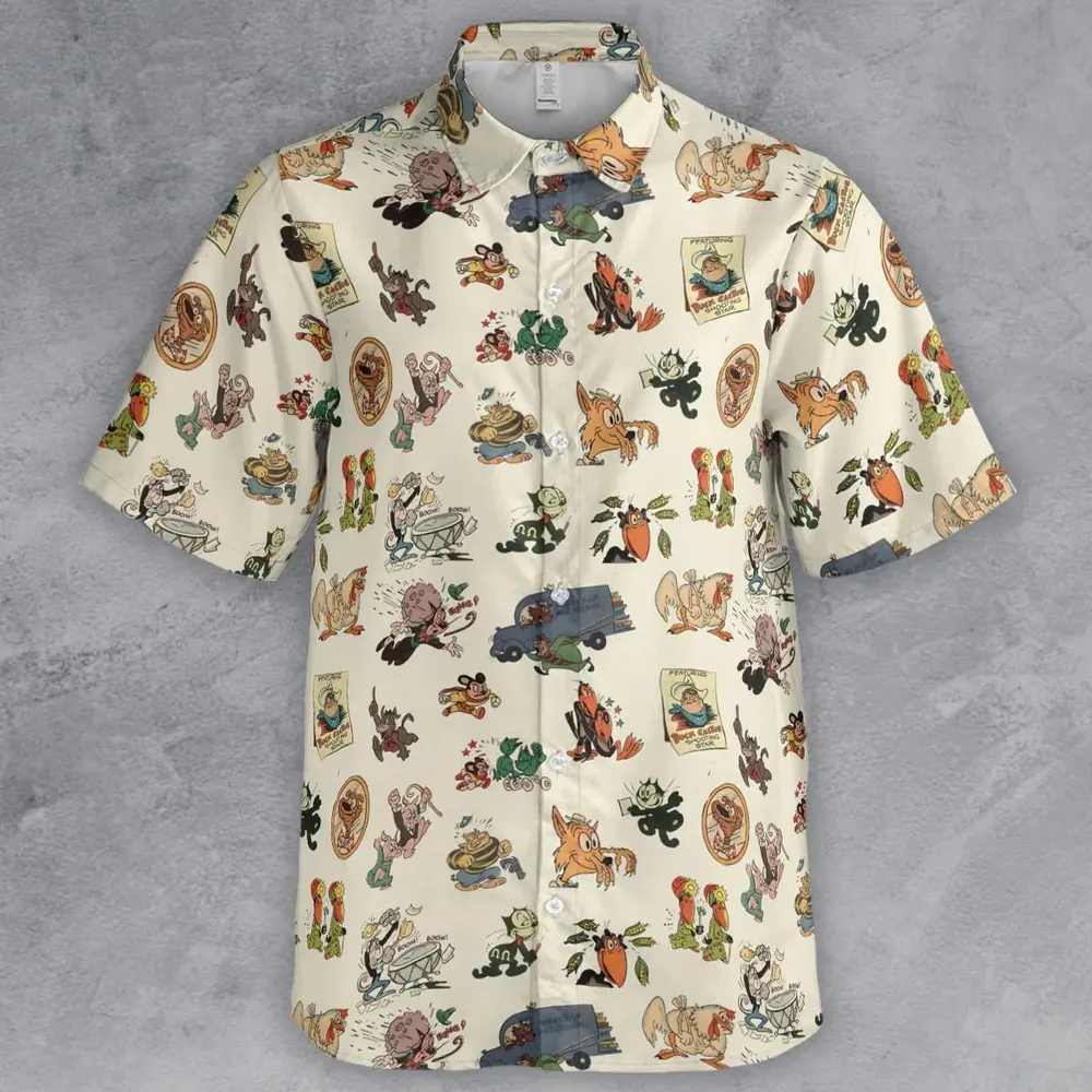 Nostalgia Terrytoons Characters Button Down Shirt - 2