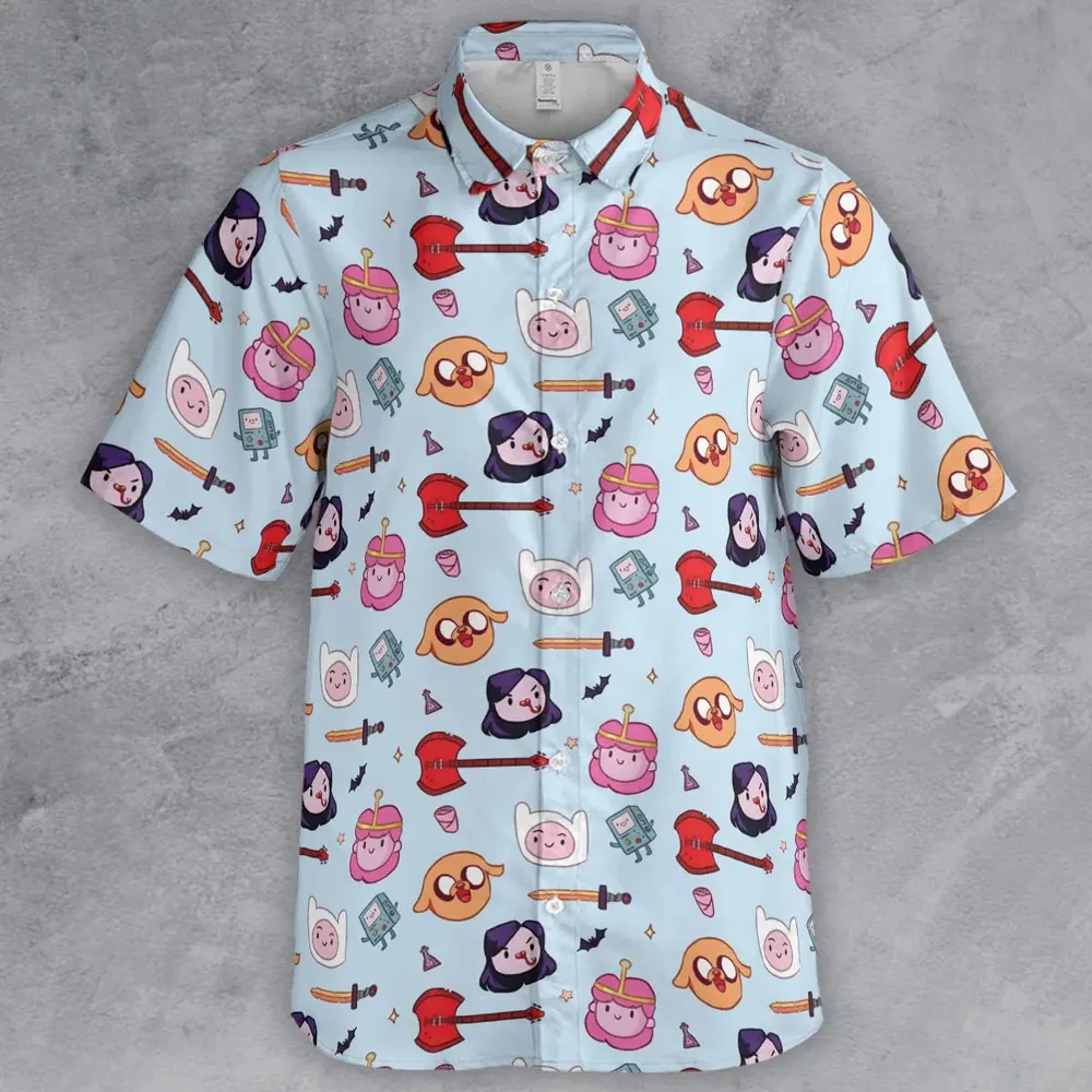 The Gang Adventure Time Button Down Shirt - 2