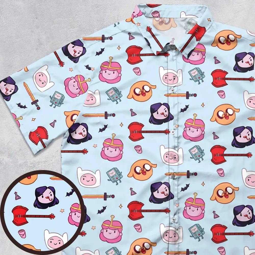 The Gang Adventure Time Button Down Shirt - 1