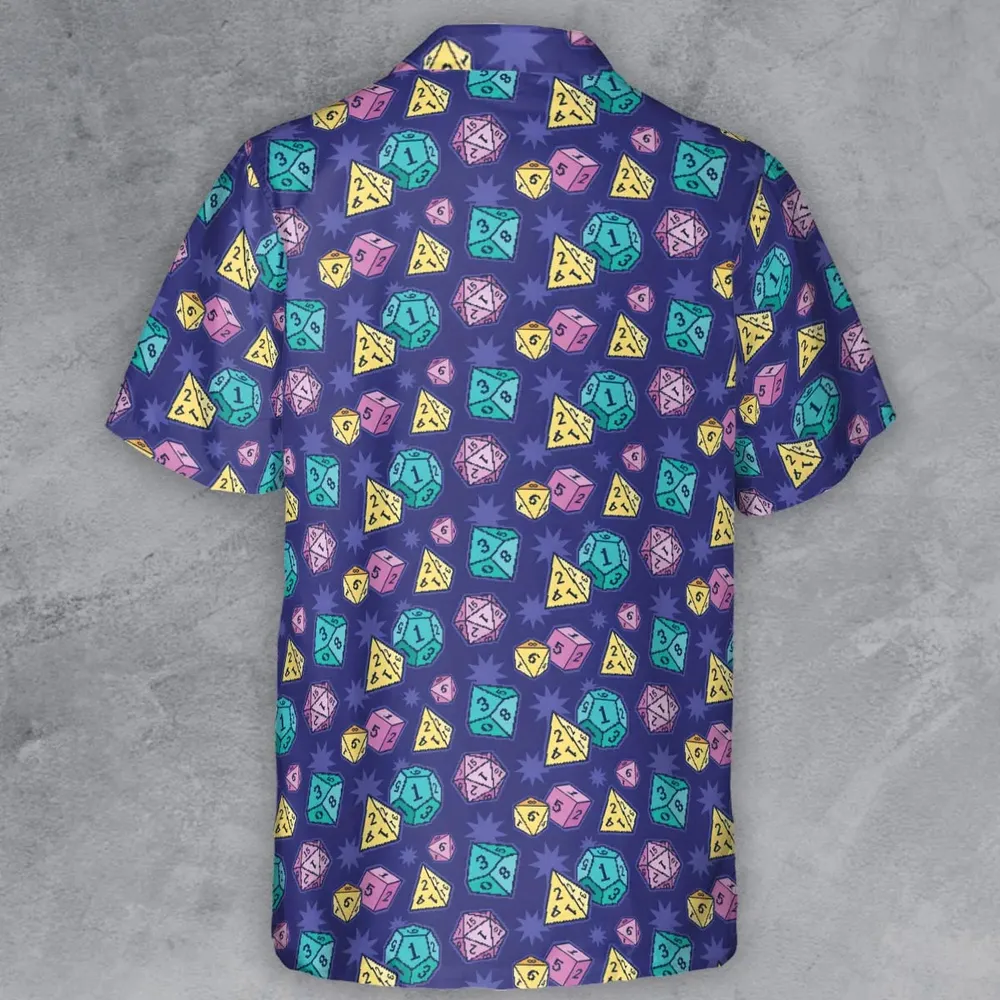 Pixel Dice DnD Button Down Shirt - 3