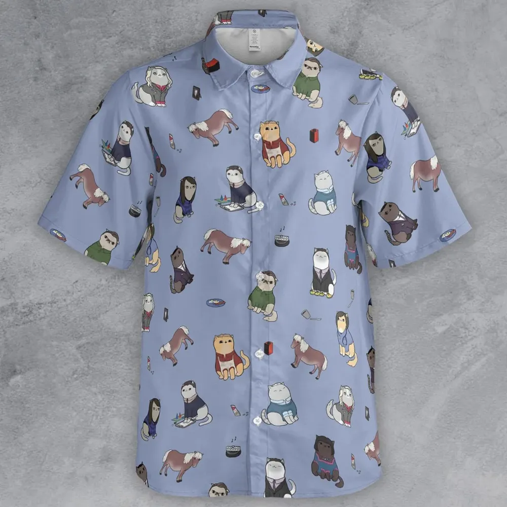 Purrs and Recreation Parks and Recreation Button Down Shirt - 2