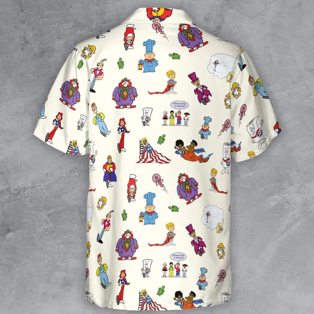 Schoolhouse Rock Characters Button Down Shirt - 3