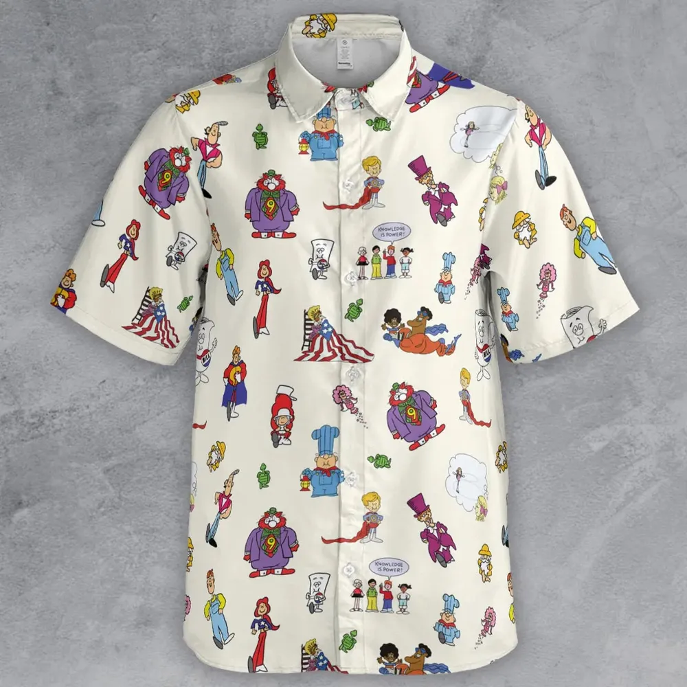 Schoolhouse Rock Characters Button Down Shirt - 2