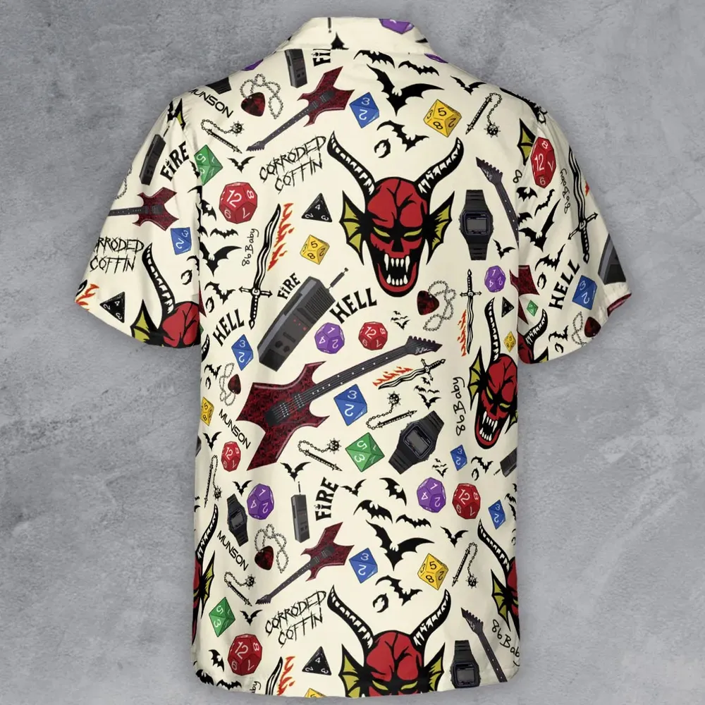 Hellfire Club Stranger Things Button Down Shirt - 3