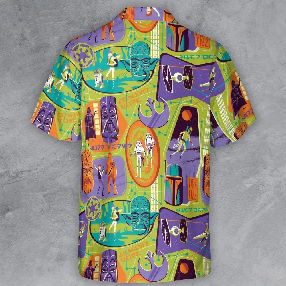 Summer Vibe Star Wars Button Down Shirt - 3