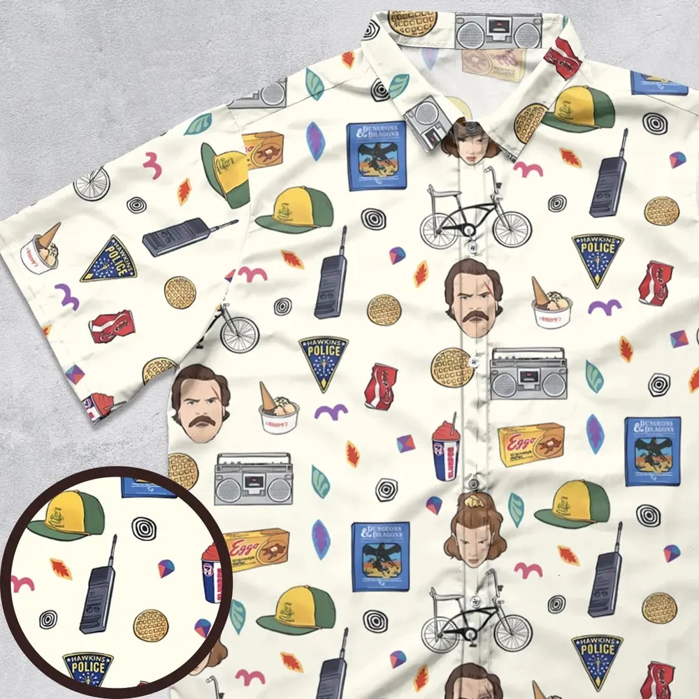 Stranger Things Collection Button Down Shirt - 1