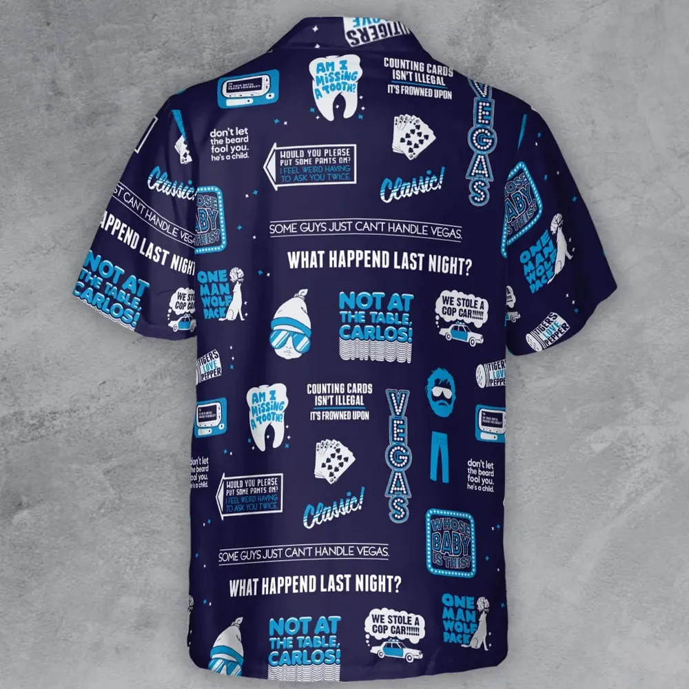 What Happened Last Night The Hangover Button Down Shirt - 3