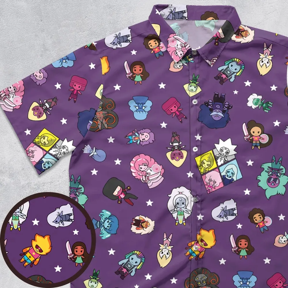 Crystal Gems Steven Universe Button Down Shirt - 1