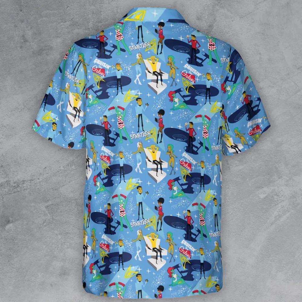 Cruisin' The Galaxy Star Trek Button Down Shirt - 3