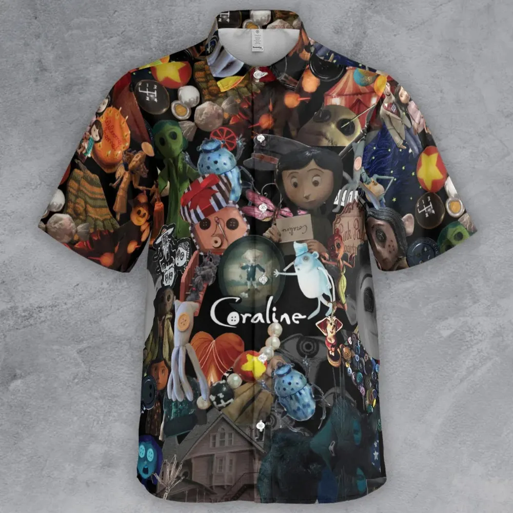 Coraline Pattern Button Down Shirt - 2