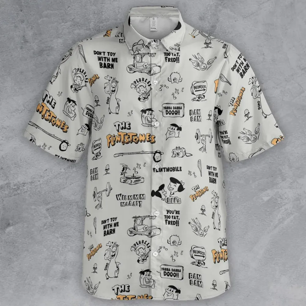 Don't Toy with Me Barn The Flintstones Button Down Shirt - 2