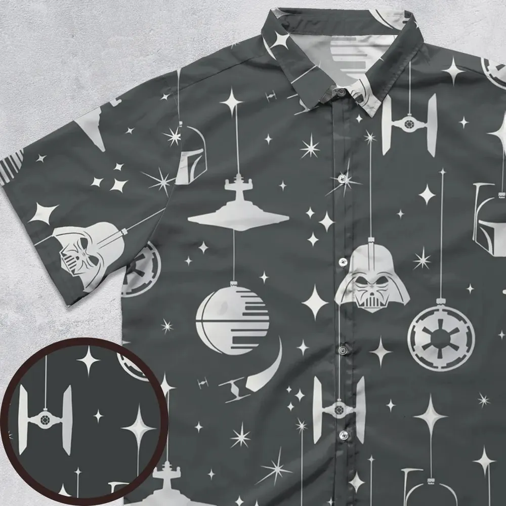 Dark Side Holiday Star Wars Button Down Shirt - 1