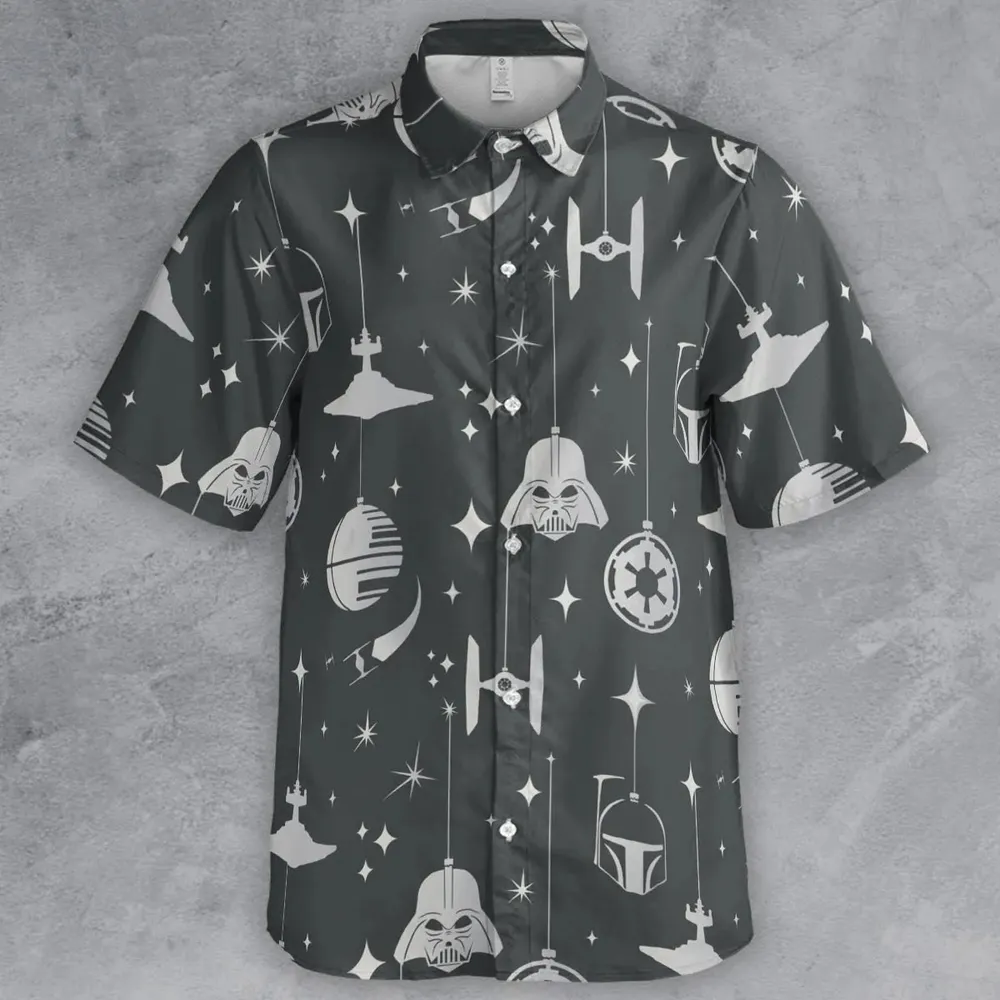 Dark Side Holiday Star Wars Button Down Shirt - 2