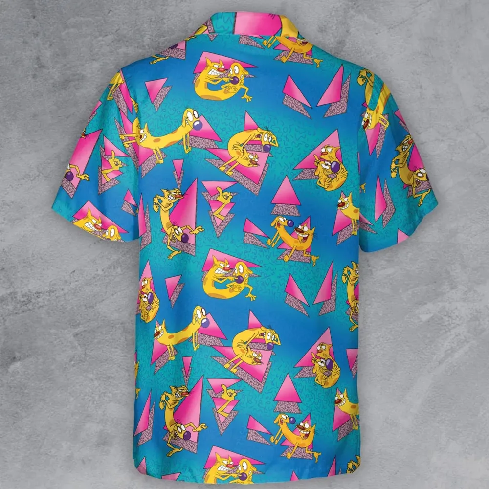 CatDog Nickelodeon Pattern Button Down Shirt - 3