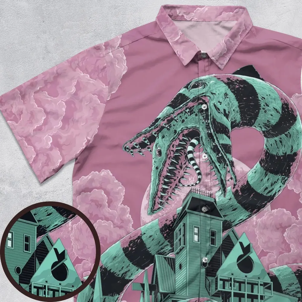 Beetlejuice Button Down Shirt - 1
