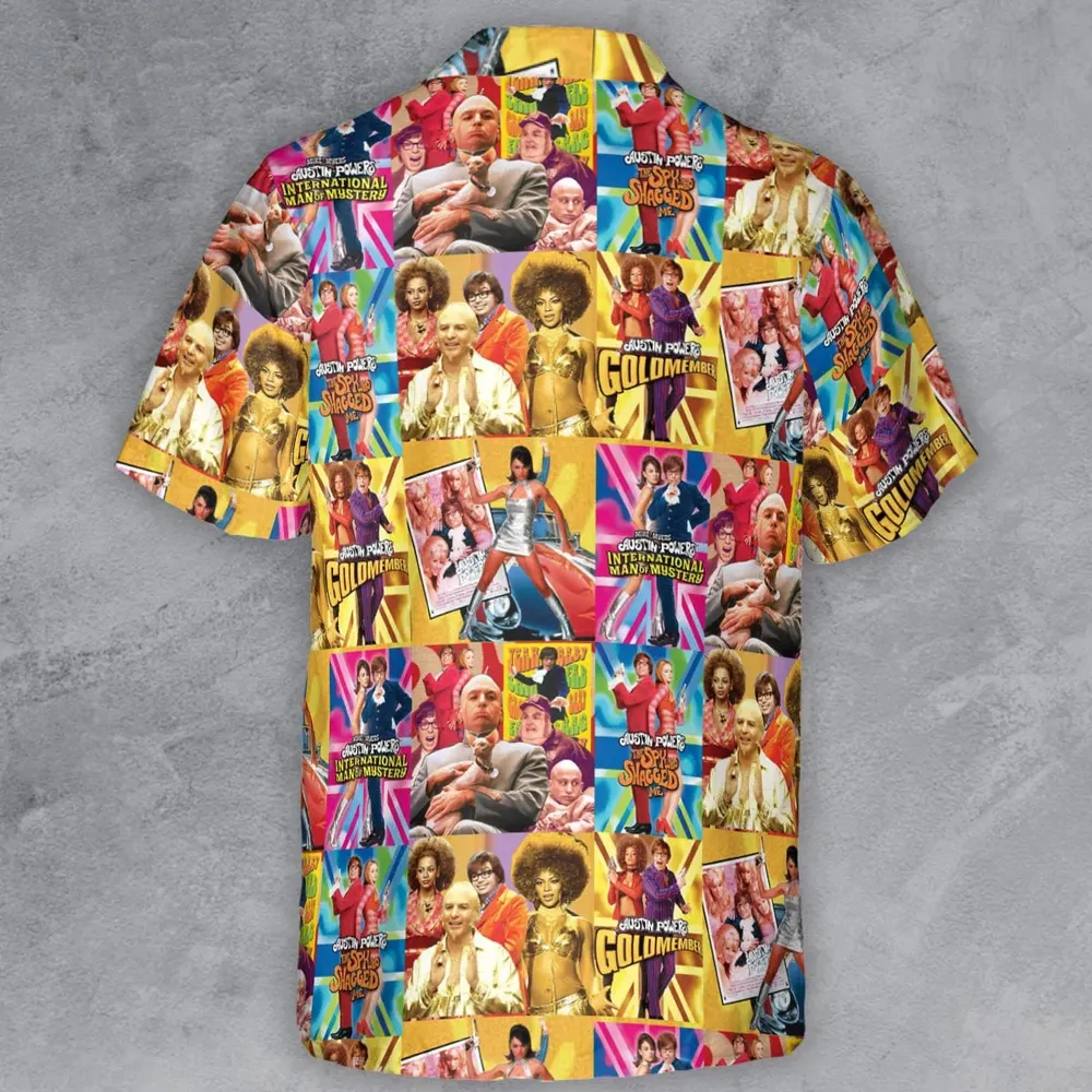 Austin Powers Gold Member Button Down Shirt - 3