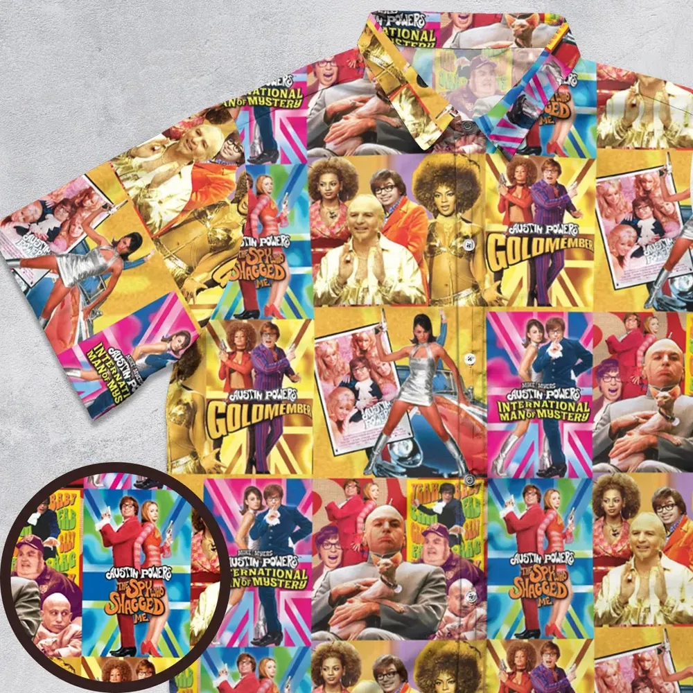 Austin Powers Gold Member Button Down Shirt - 1