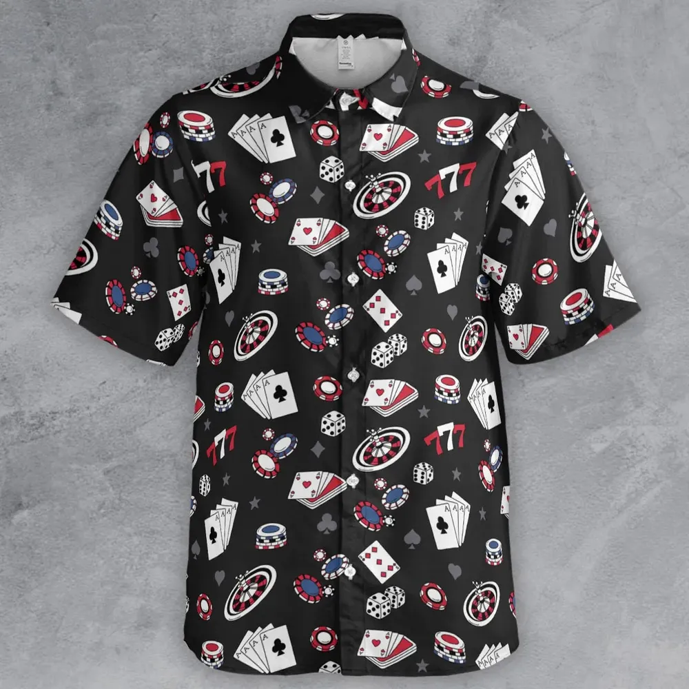 Vintage Poker Texas Hold’em Button Down Shirt - 2
