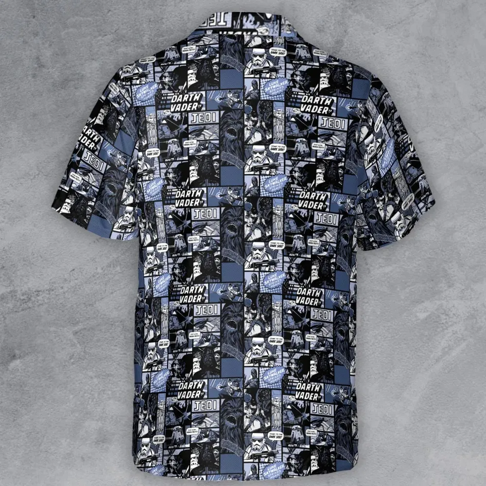 Star Wars Dark Side Comic Button Down Shirt - 3