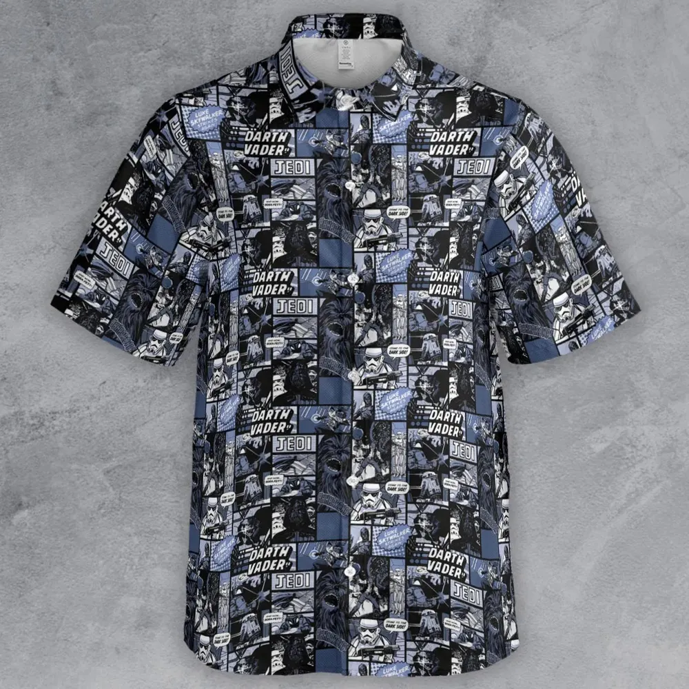 Star Wars Dark Side Comic Button Down Shirt - 2