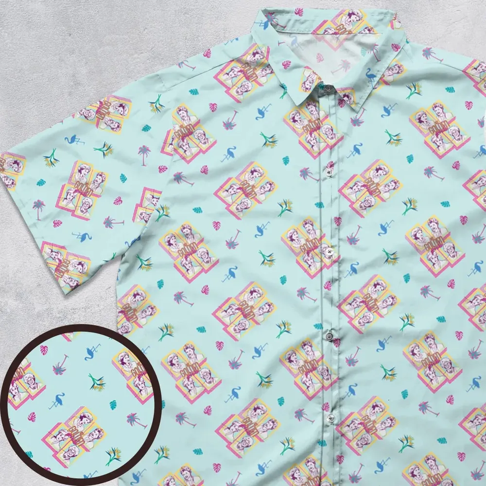 Golden Girls Patterned Button Down Shirt - 1