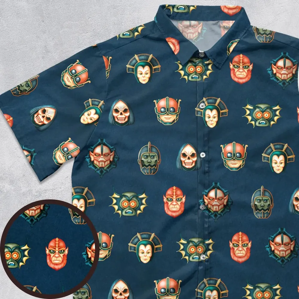 Villains He-man Masters Of The Universe Button Down Shirt - 1