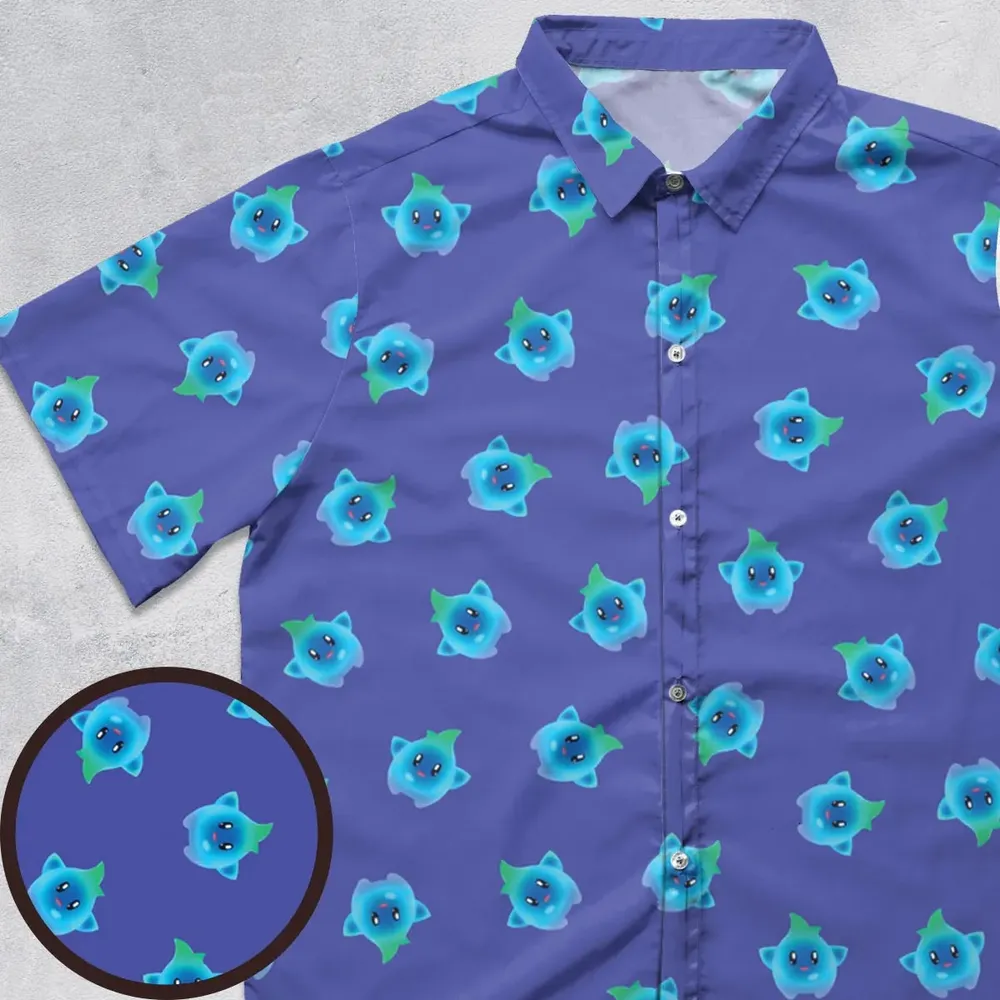 Lumalee Super Mario Movie Pattern Button Down Shirt - 1