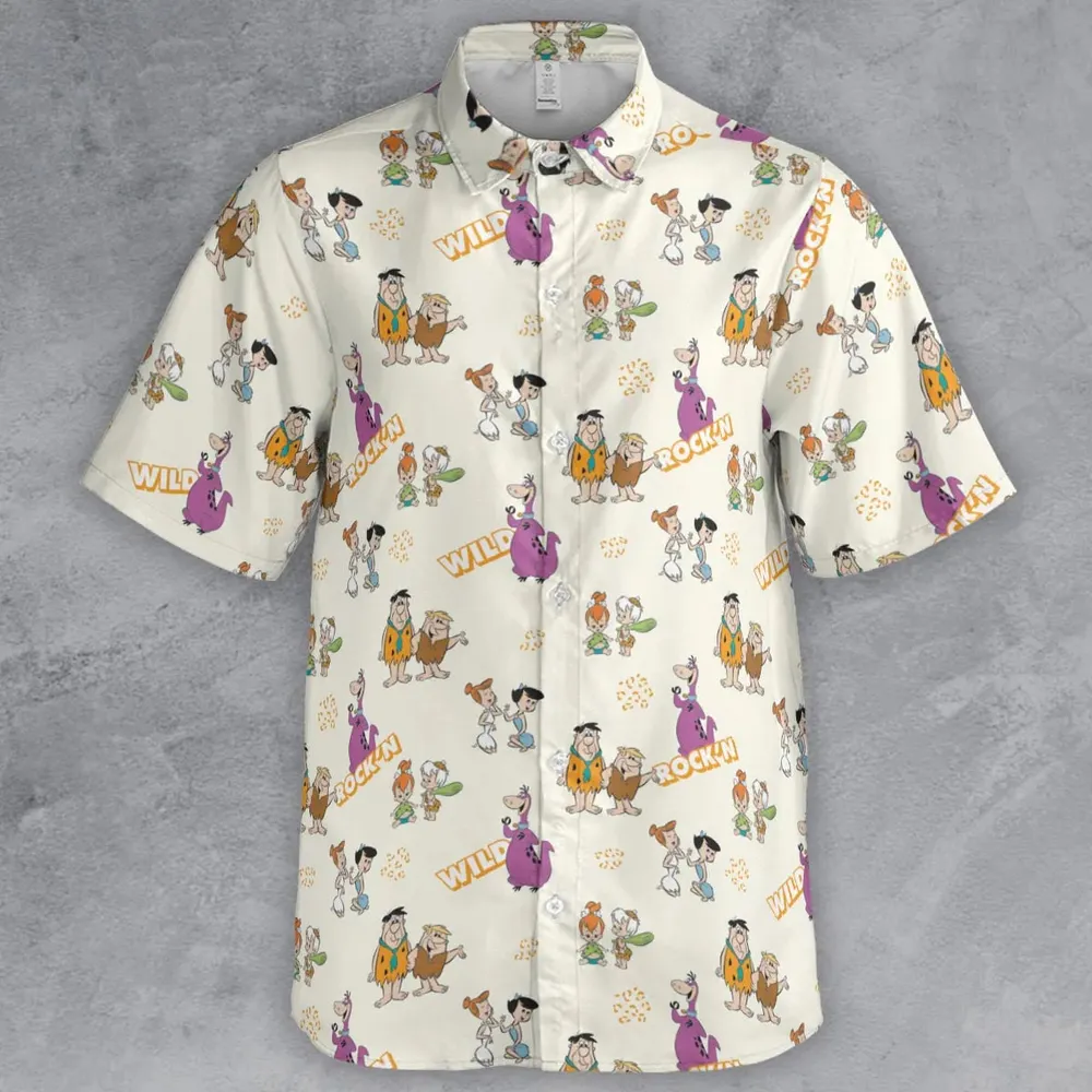 Rock'n The Flintstones Button Down Shirt - 2