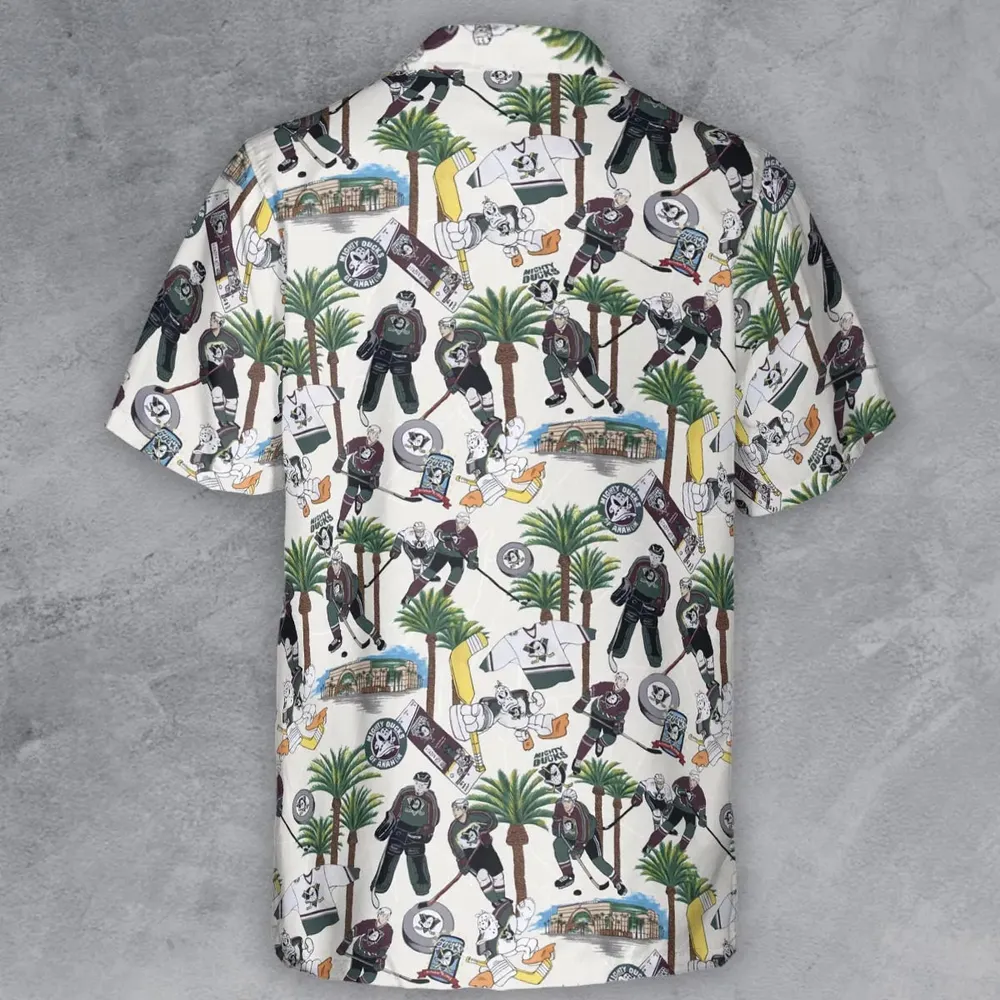 Hockey Mighty Ducks Players Button Down Shirt - 3