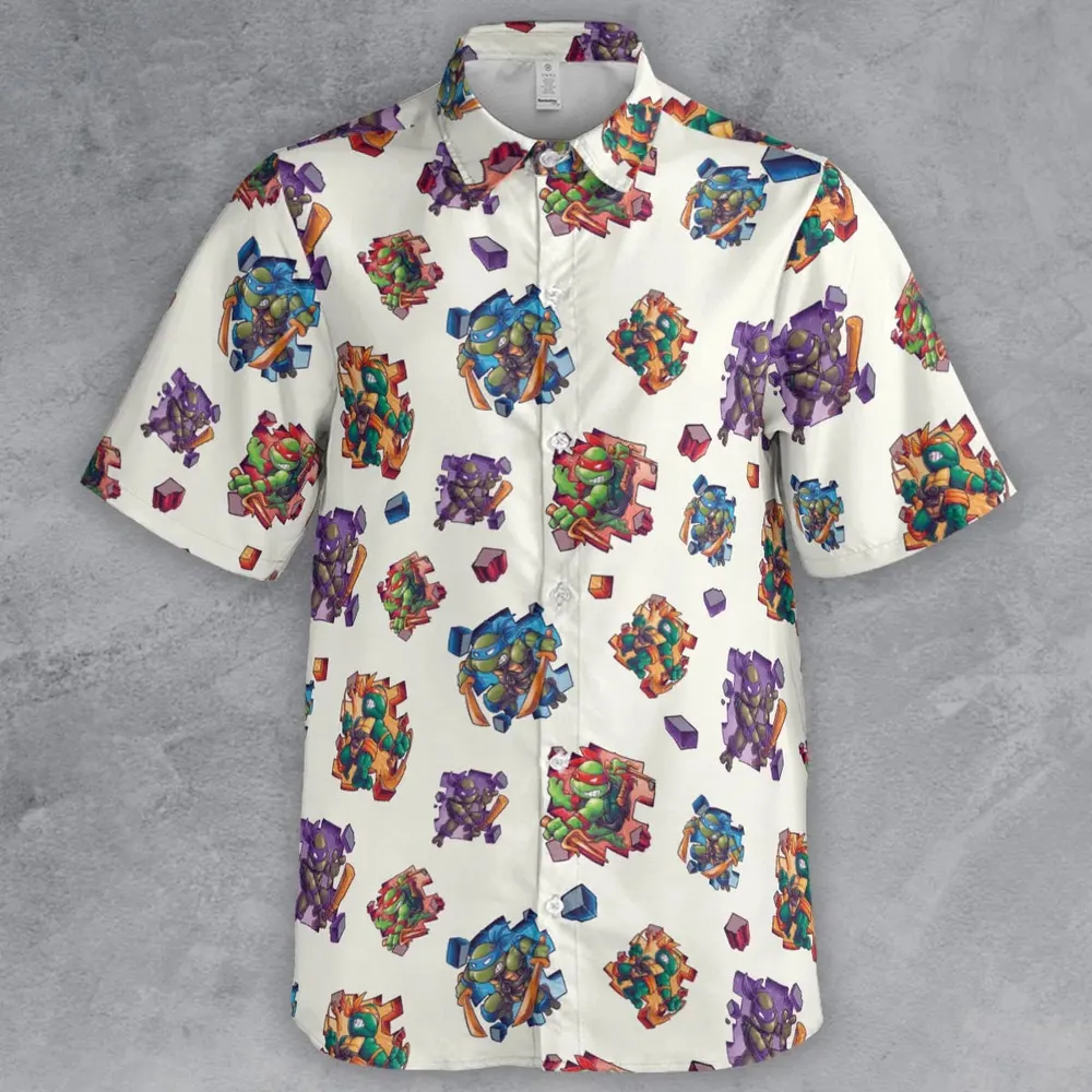 TMNT Break The Wall Button Down Shirt - 2