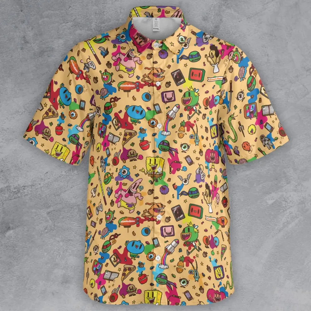 Spongebob Doodle Button Down Shirt - 2