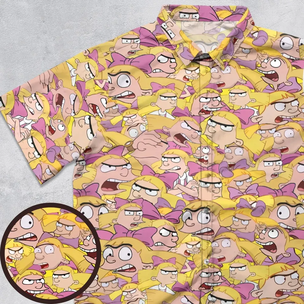 Helga G. Pataki Hey Arnold Button Down Shirt - 1