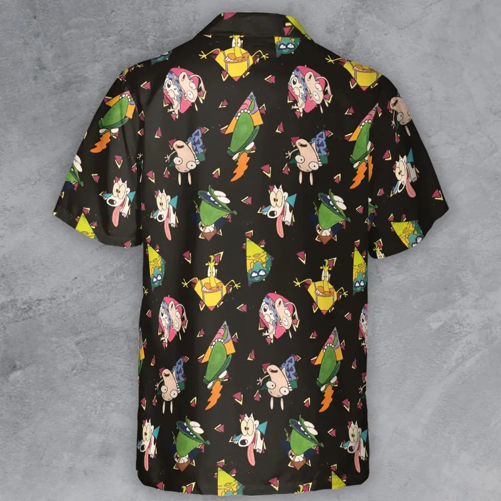 Rocko's Modern Life Pattern Button Down Shirt - 3