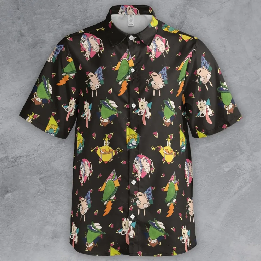 Rocko's Modern Life Pattern Button Down Shirt - 2