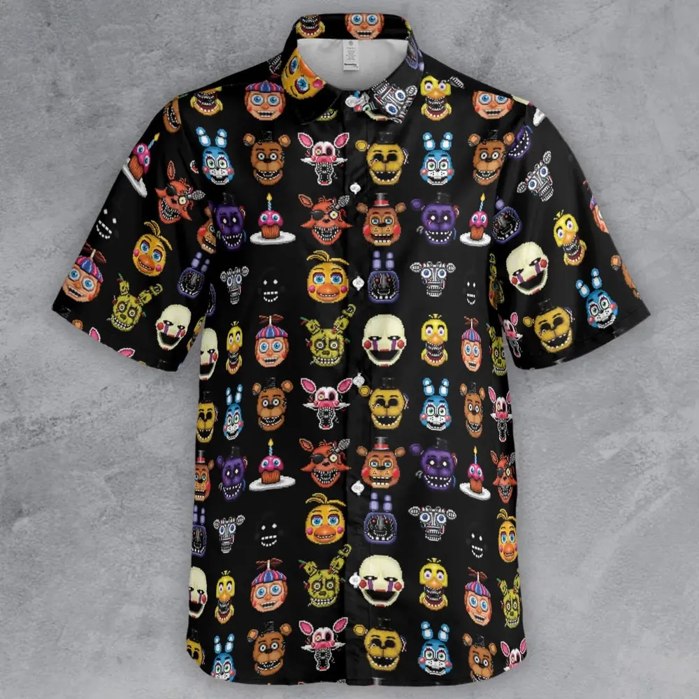 Five Nights At Freddys World Button Down Shirt - 2