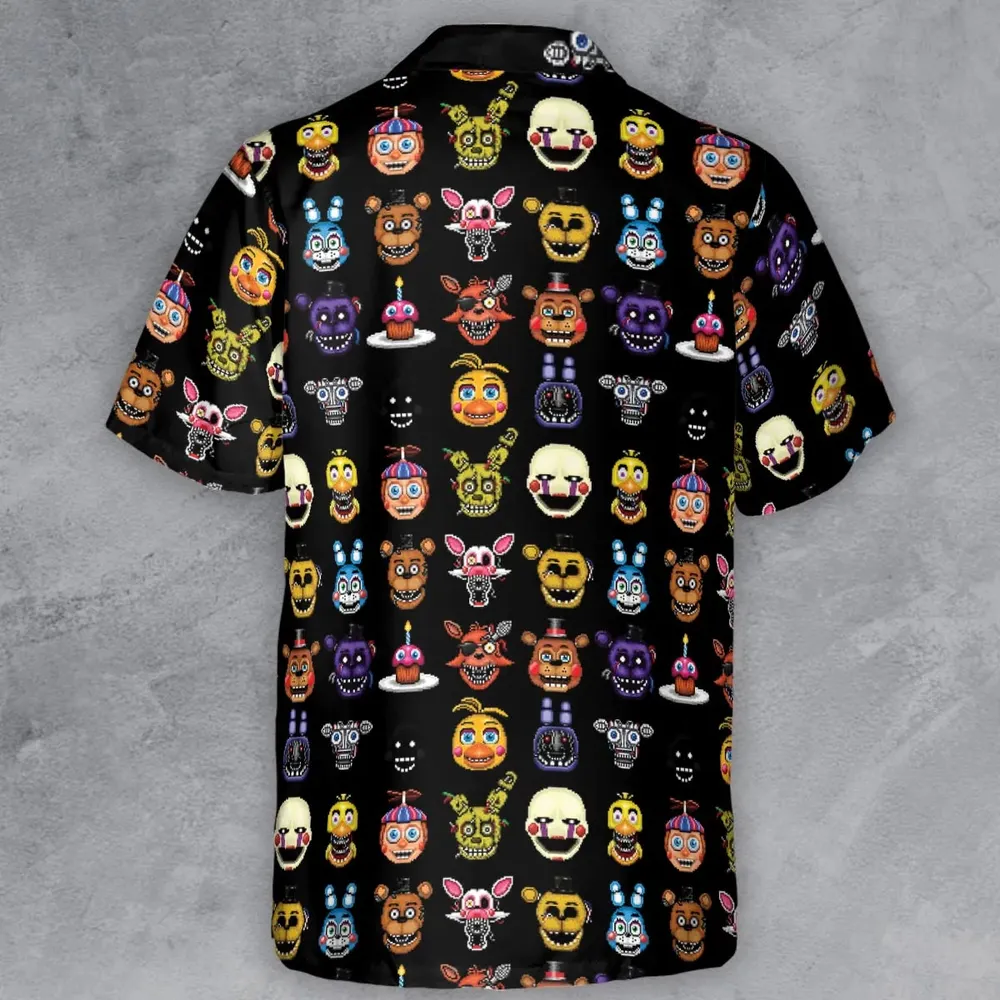 Five Nights At Freddys World Button Down Shirt - 3