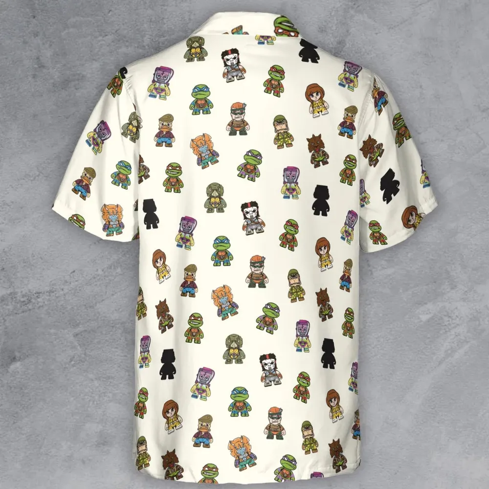Teenage Mutant Ninja Turtles in Kidrobot style Button Down Shirt - 3
