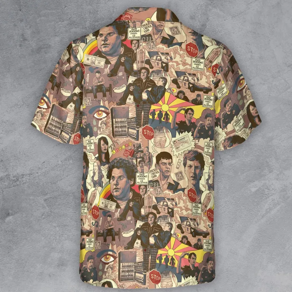 Retro Art Buddies Superbad Button Down Shirt - 3