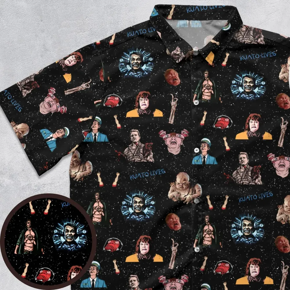 Total Recall Pattern Button Down Shirt - 1