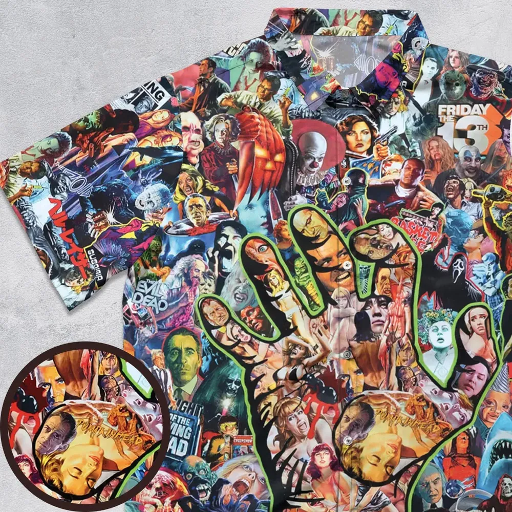 Horror My Love Button Down Shirt - 1