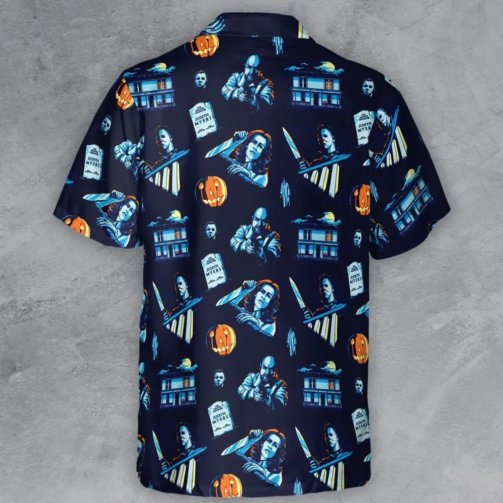 Horror Slasher Michael Myers Halloween Button Down Shirt - 3