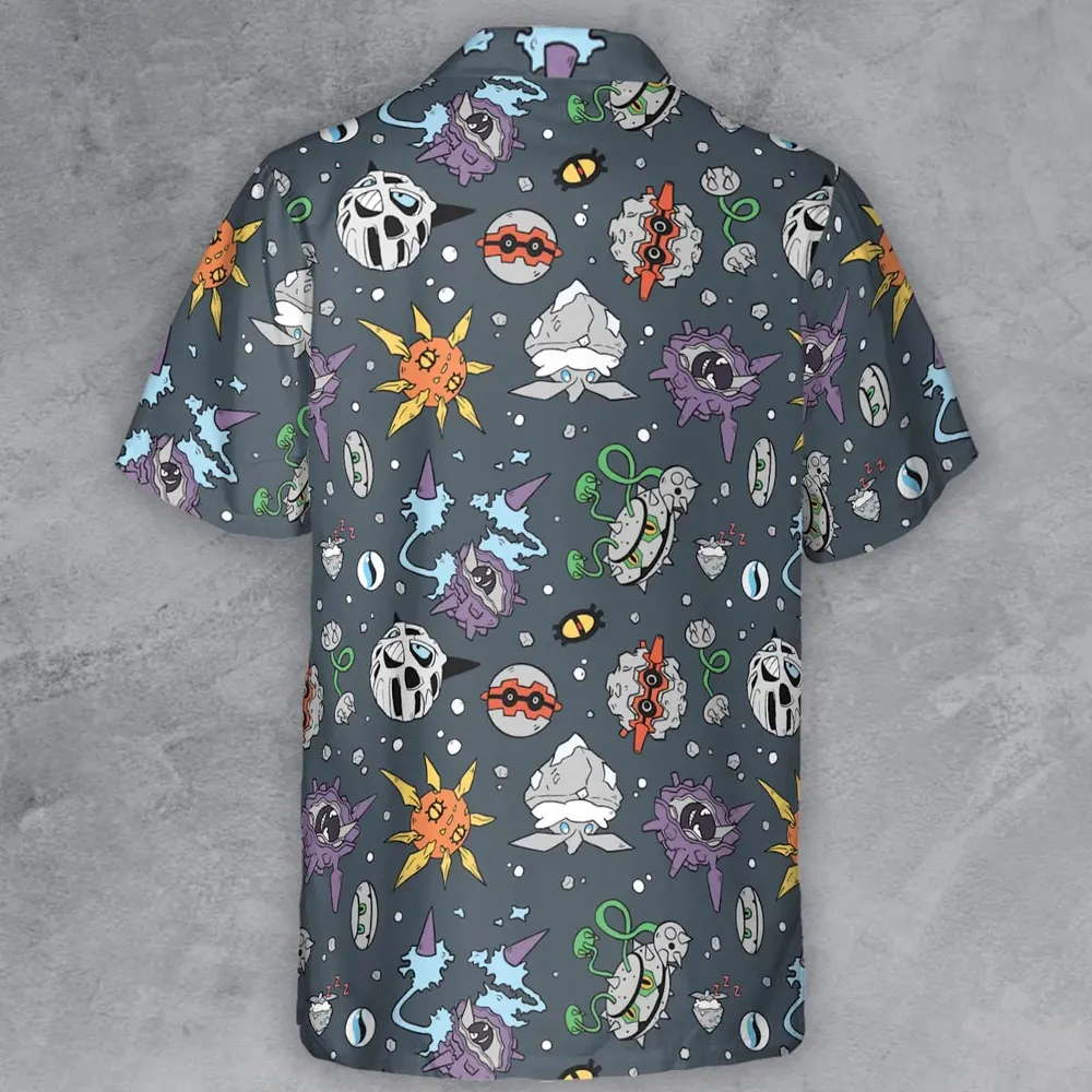 Rock Type Pokemon Button Down Shirt - 3