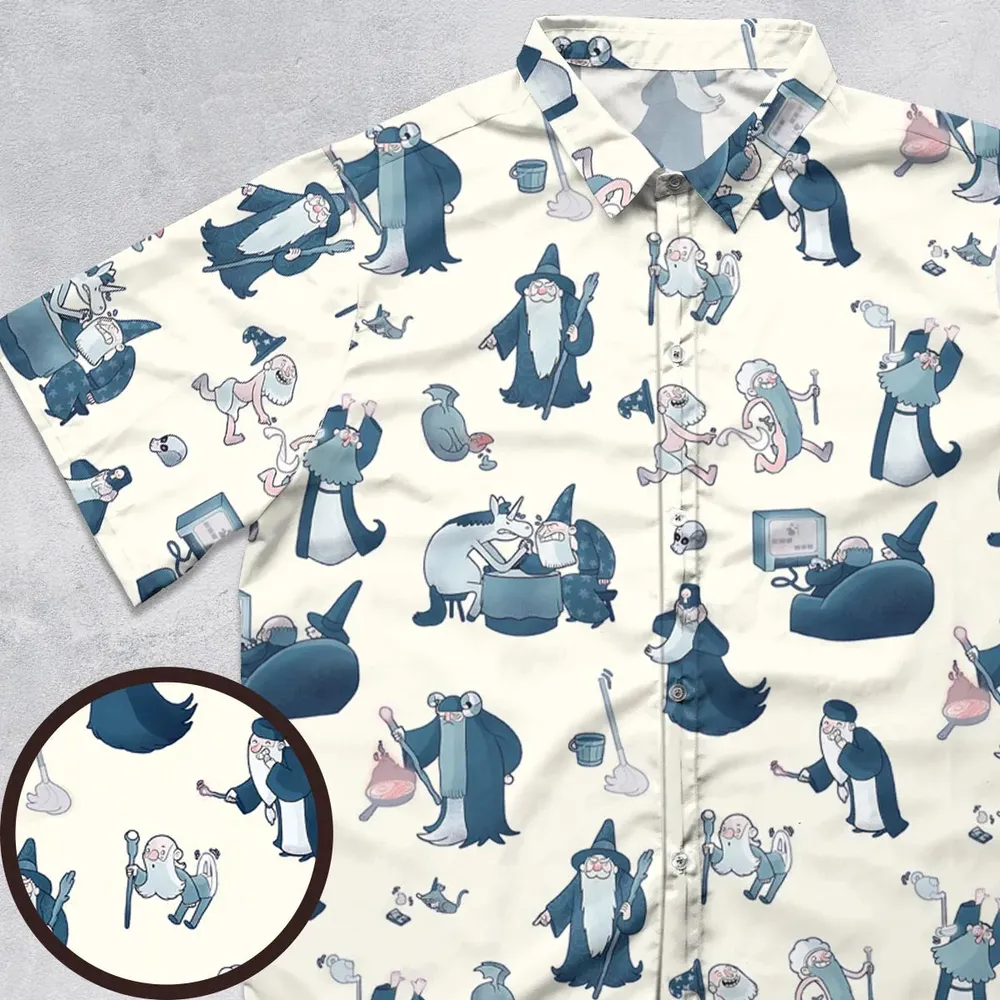 Shared Flat For Wizards Button Down Shirt - 1
