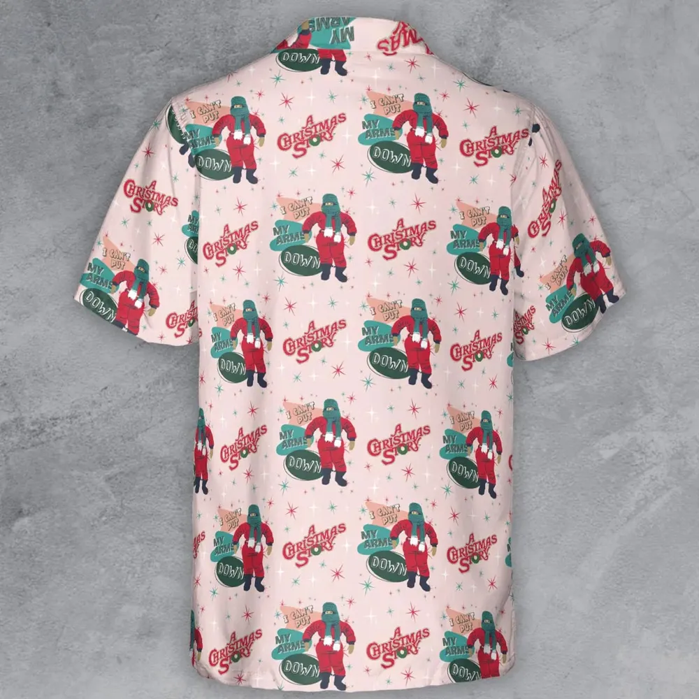 I Can't Put My Arms Down A Christmas Story Button Down Shirt - 3