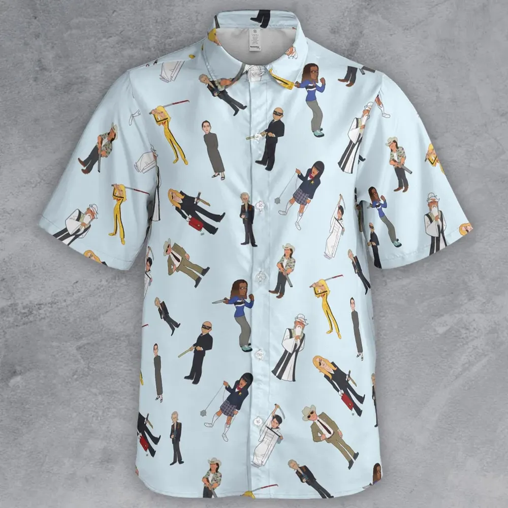 Tarantino Style Kill Bill Button Down Shirt - 2