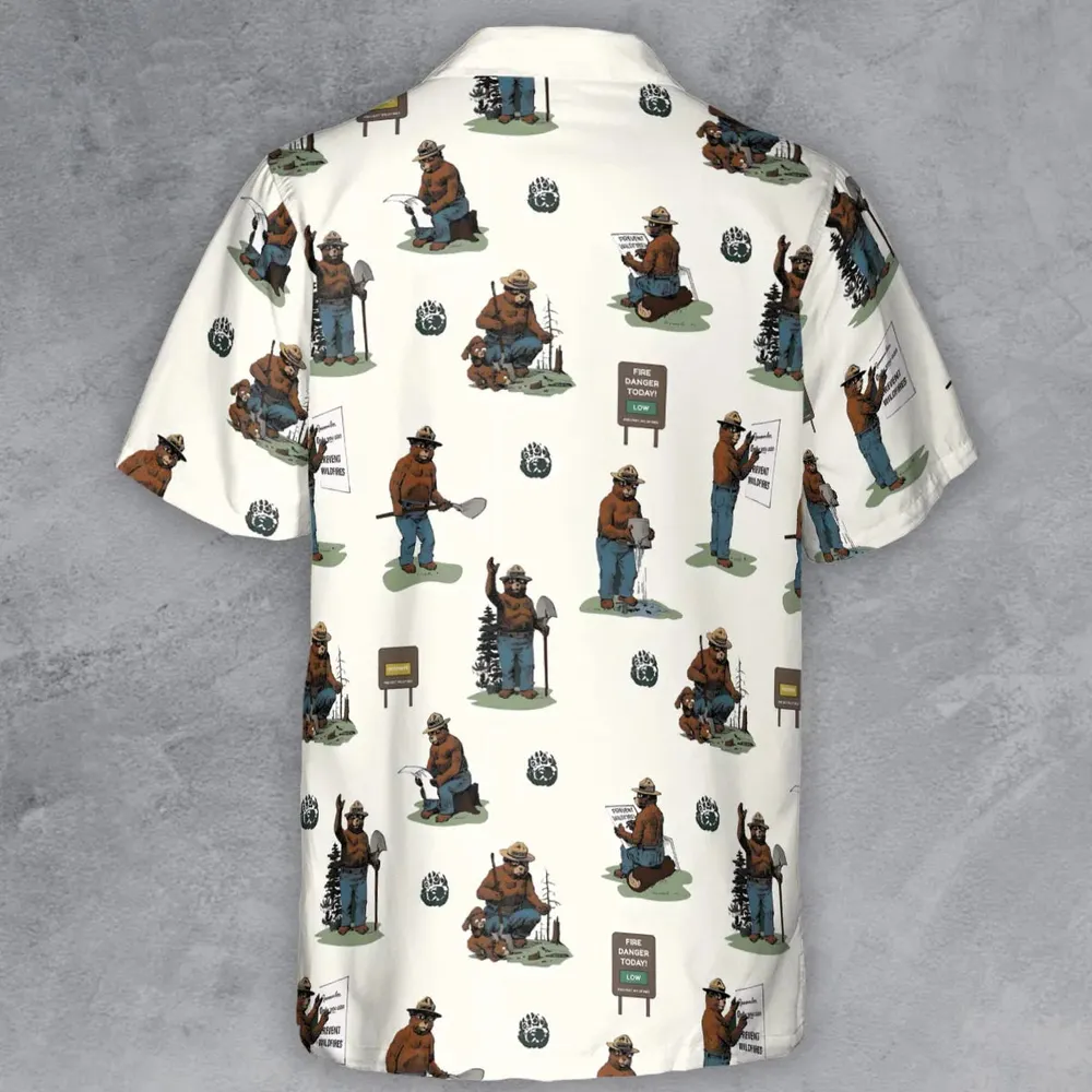 Smokey The Bear Button Down Shirt - 3